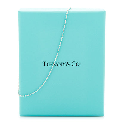 Tiffany Sterling Silver 1.2mm Bead Chain Necklace 18" 6 of 6