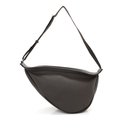 The Row Grained Calfskin Large Slouchy Banana Bag Brunette 1 of 9