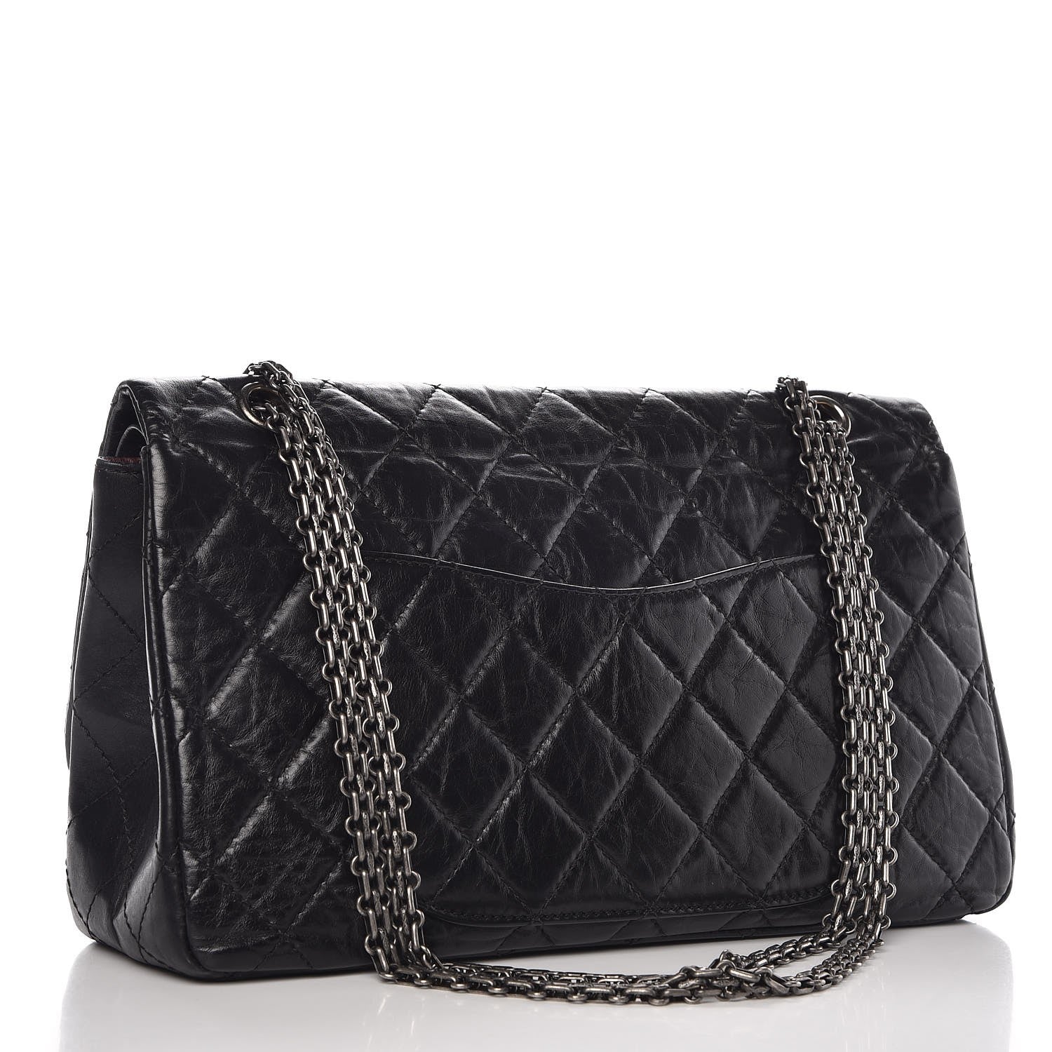 Chanel Aged Calfskin Quilted 2.55 Reissue 227 Flap Black 4 of 10