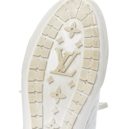 Louis Vuitton Calfskin Embossed Monogram Toucan Sneakers 38 White 7 of 19
