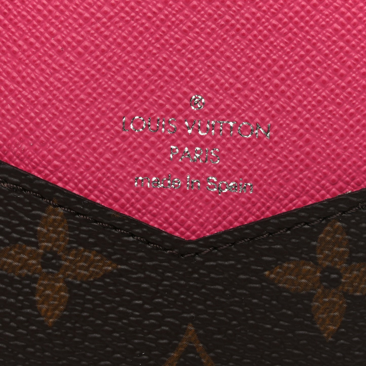 Monogram Macassar Pocket Organizer NM Fuchsia