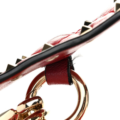 Valentino Garavani Nappa Large Rockstud Spike Shoulder Bag Rubino 12 of 12