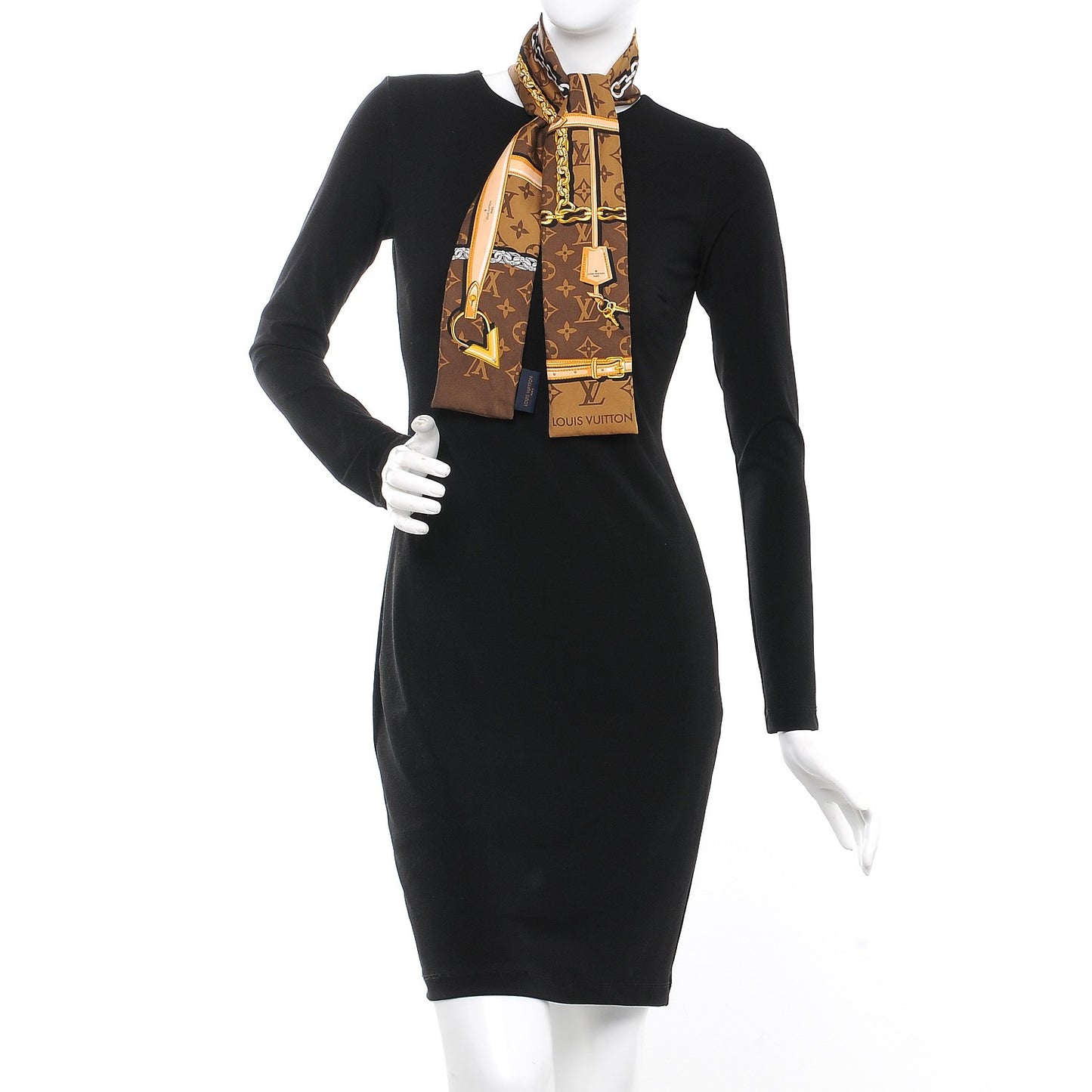 Silk Monogram Confidential Bandeau Brown