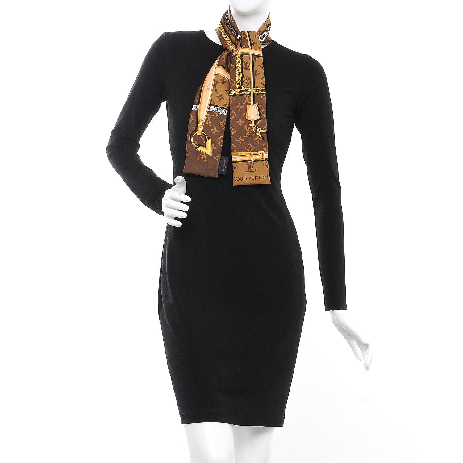 Louis Vuitton Silk Monogram Confidential Bandeau Brown 2 of 5