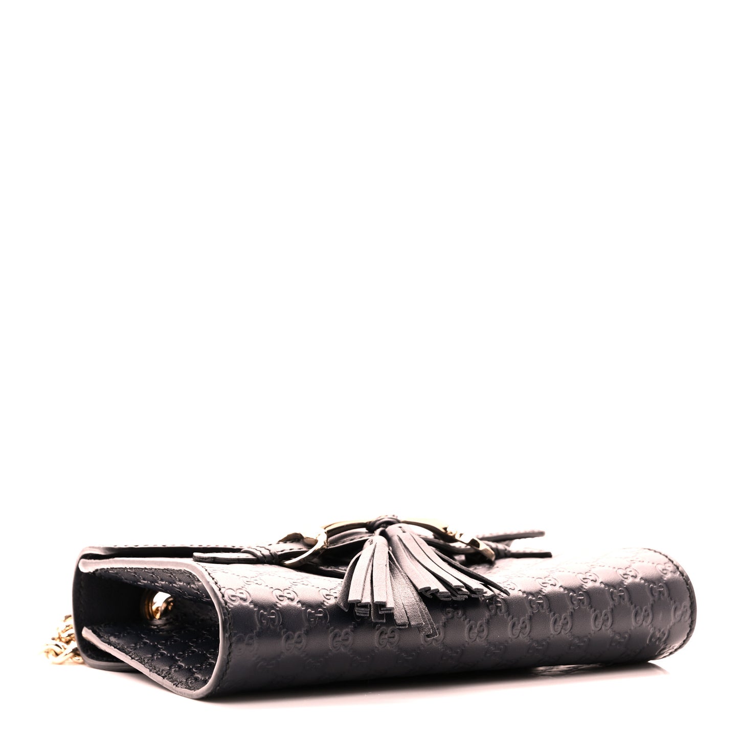 Microguccissima Mini Emily Chain Shoulder Bag Blue