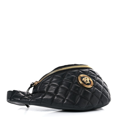 Versace Nappa Quilted Medusa Belt Bag Black 4 of 13