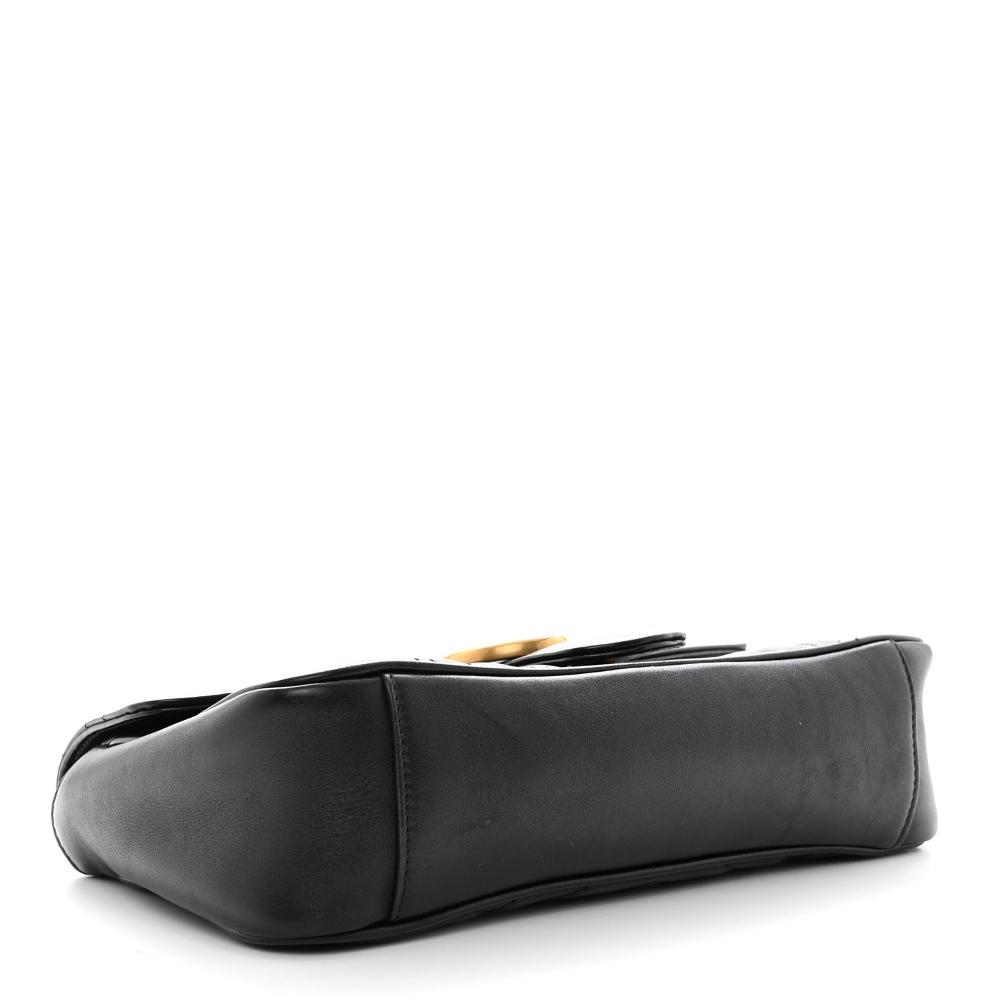 Calfskin Matelasse Small GG Marmont Shoulder Bag Black