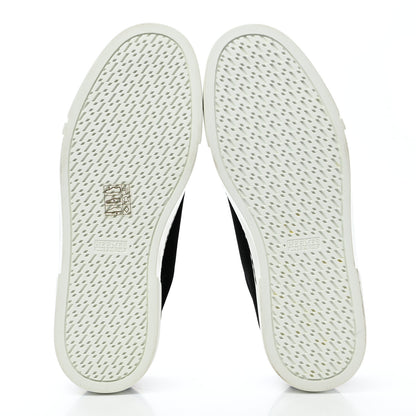 Hermes Velvet Womens Wing Sneakers 37 Black 5 of 8