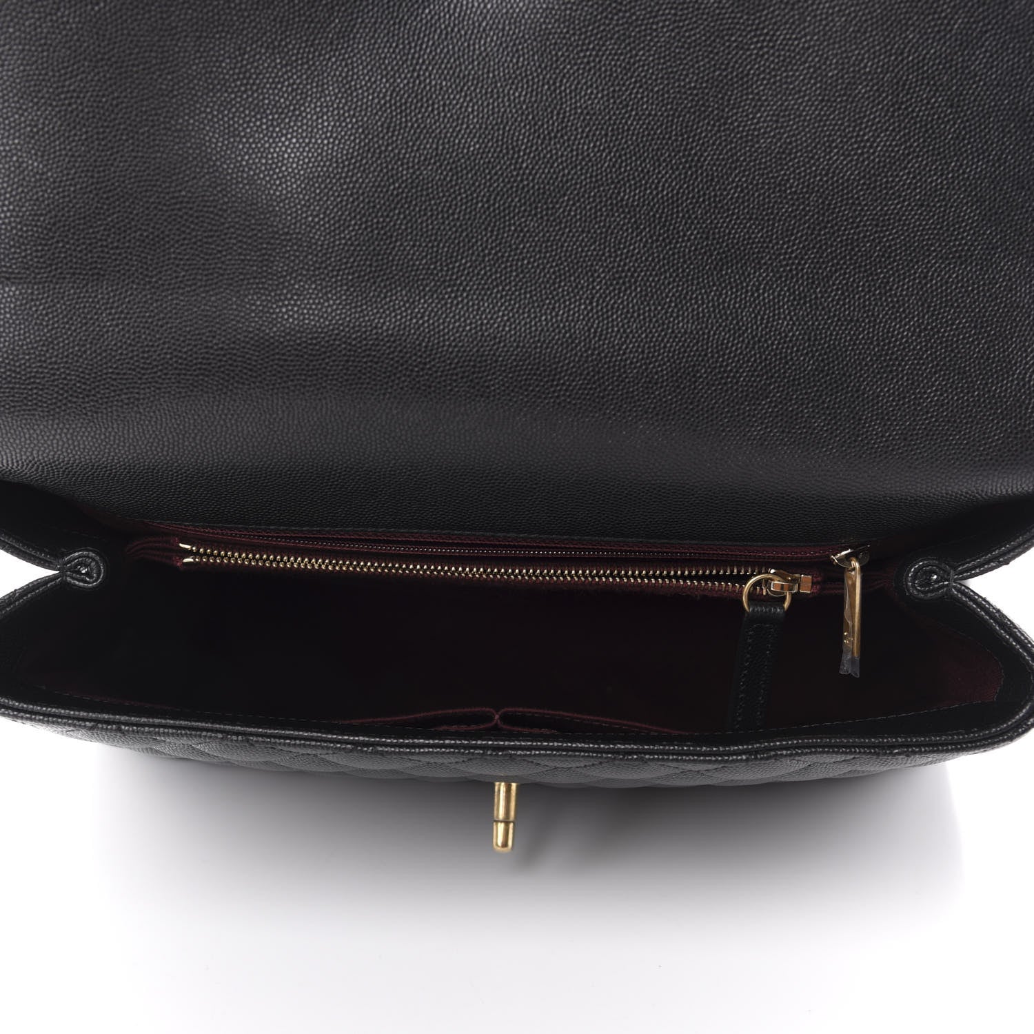 Chanel Caviar Quilted Medium Coco Handle Flap Black 5 of 10