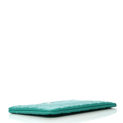 Chanel Caviar Quilted Medium Cosmetic Case Turquoise 4 of 10