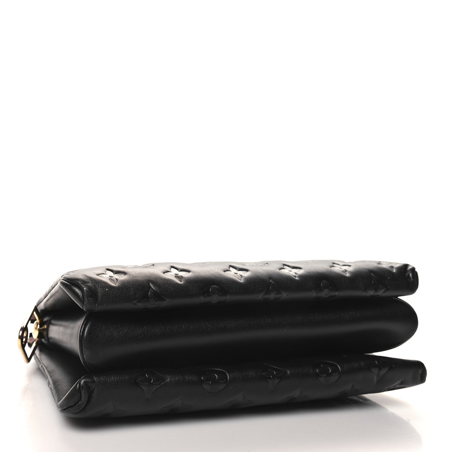 Louis Vuitton Lambskin Embossed Monogram Coussin PM Black 4 of 11