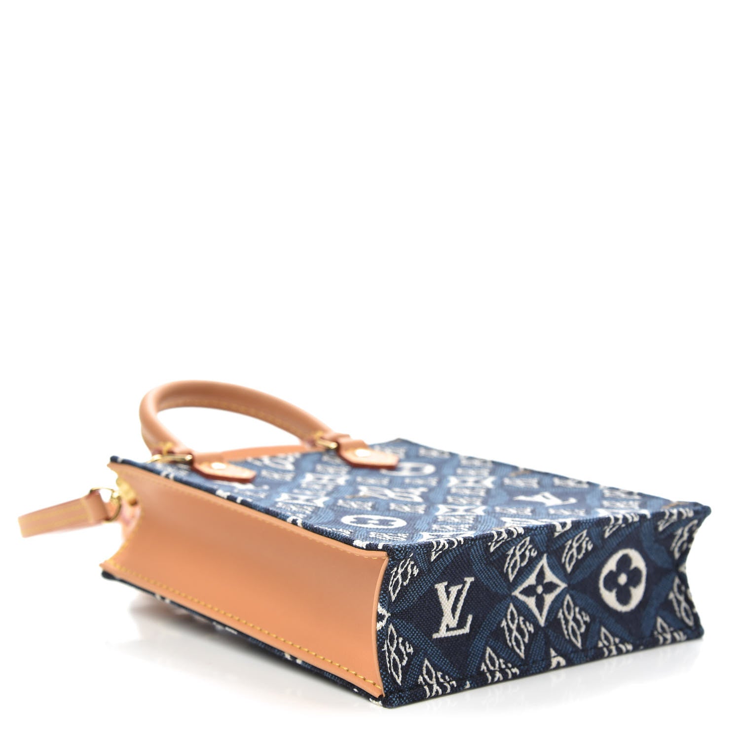 Louis Vuitton Jacquard Since 1854 Petit Sac Plat Blue 4 of 10