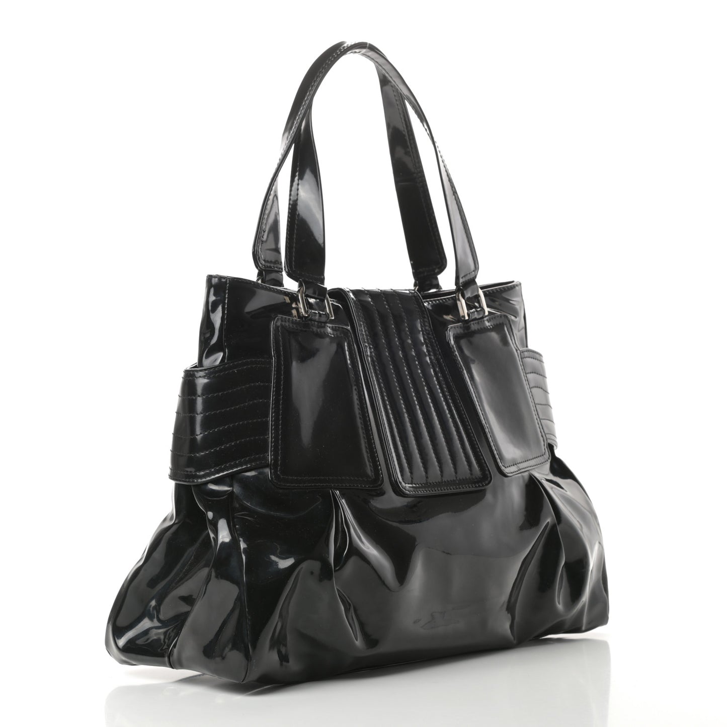 Patent Medusa Tote Black