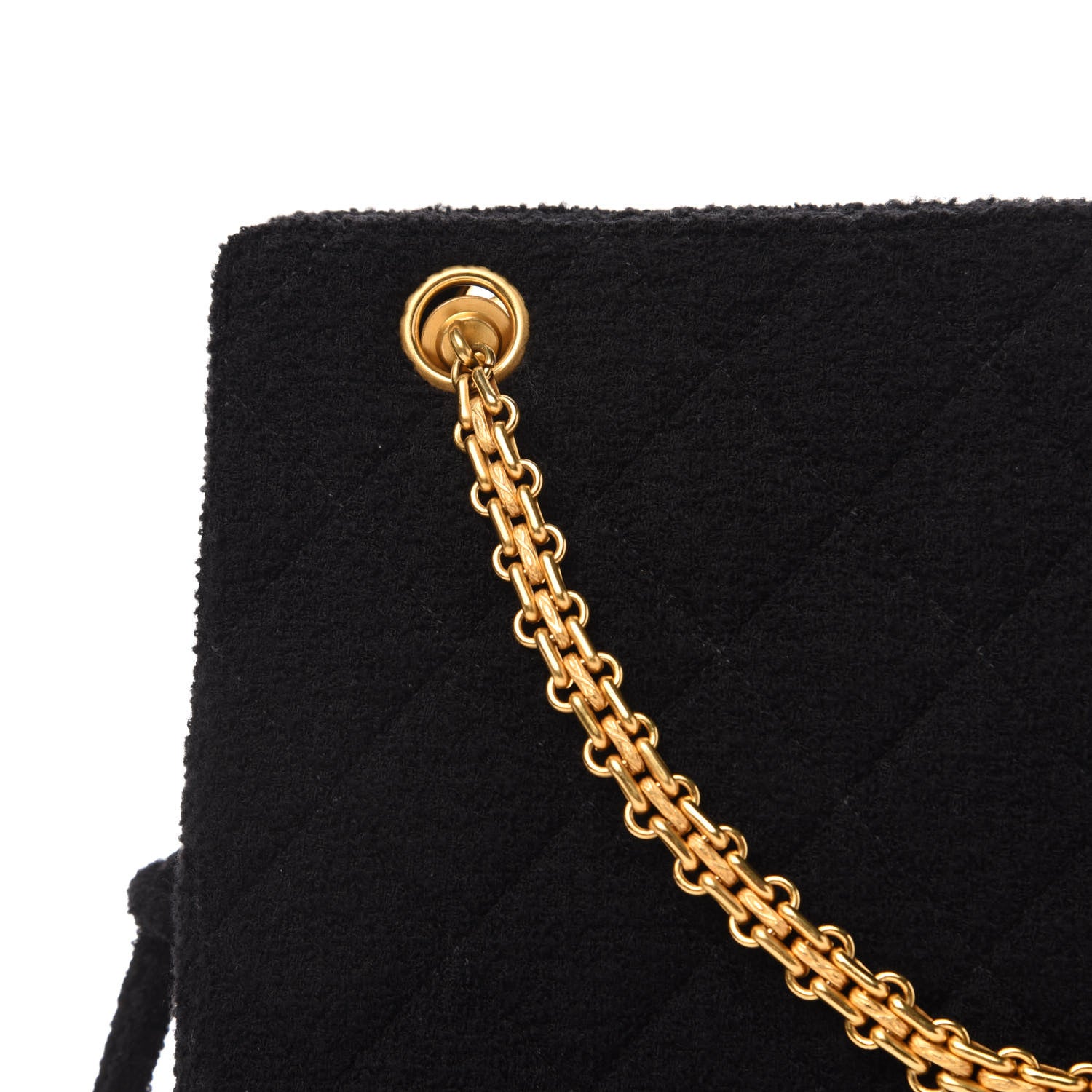 Chanel Jersey Quilted Shopping Tote Black 12 of 13