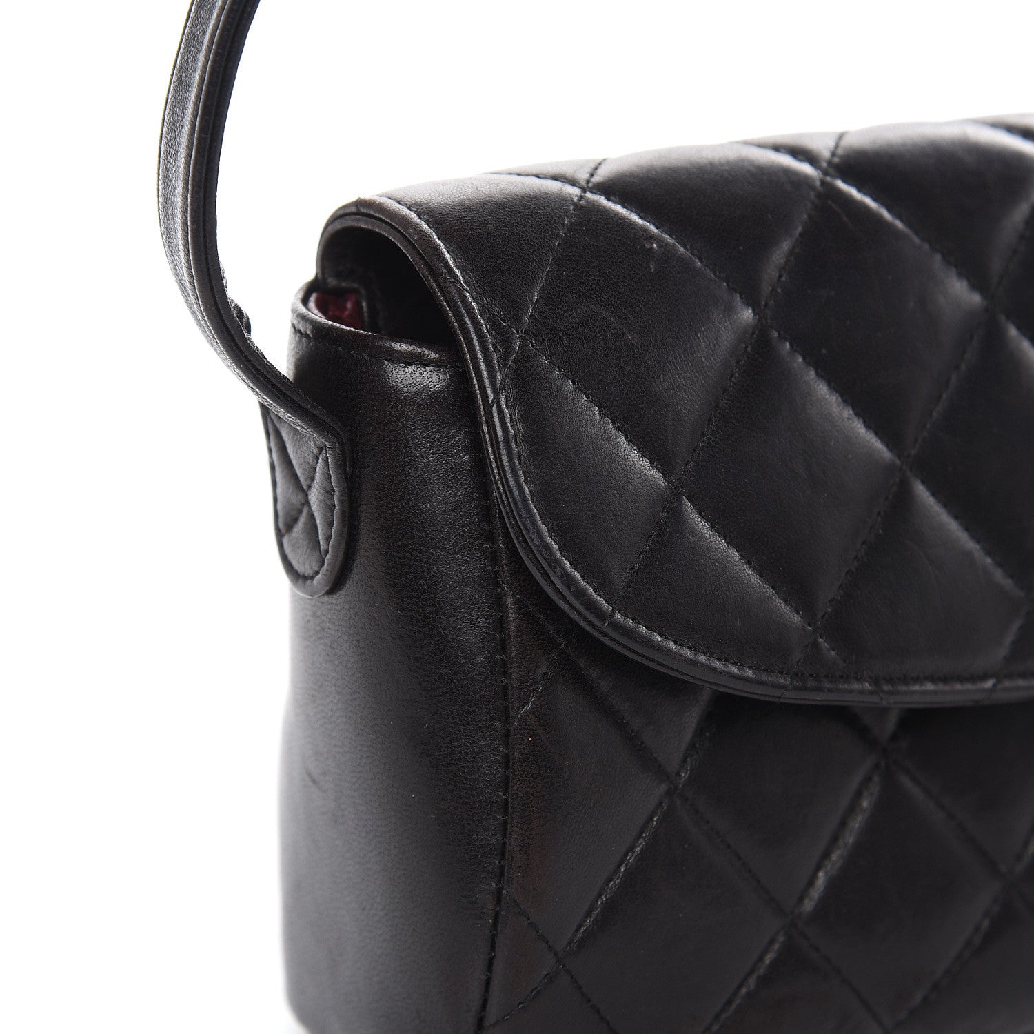 Chanel Lambskin Quilted East West Flap Black 15 of 22