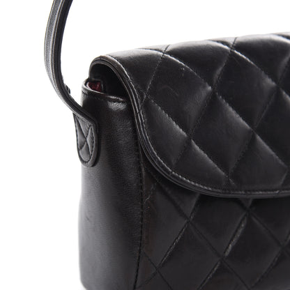 Chanel Lambskin Quilted East West Flap Black 15 of 22