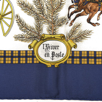Hermes Silk L'hiver En Poste Scarf 90 3 of 7