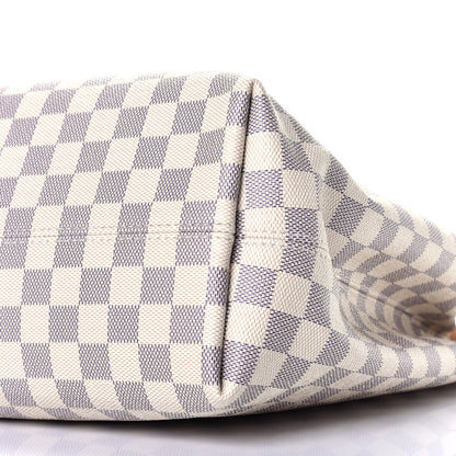 Louis Vuitton Damier Azur Graceful MM Rose Ballerine 7 of 9