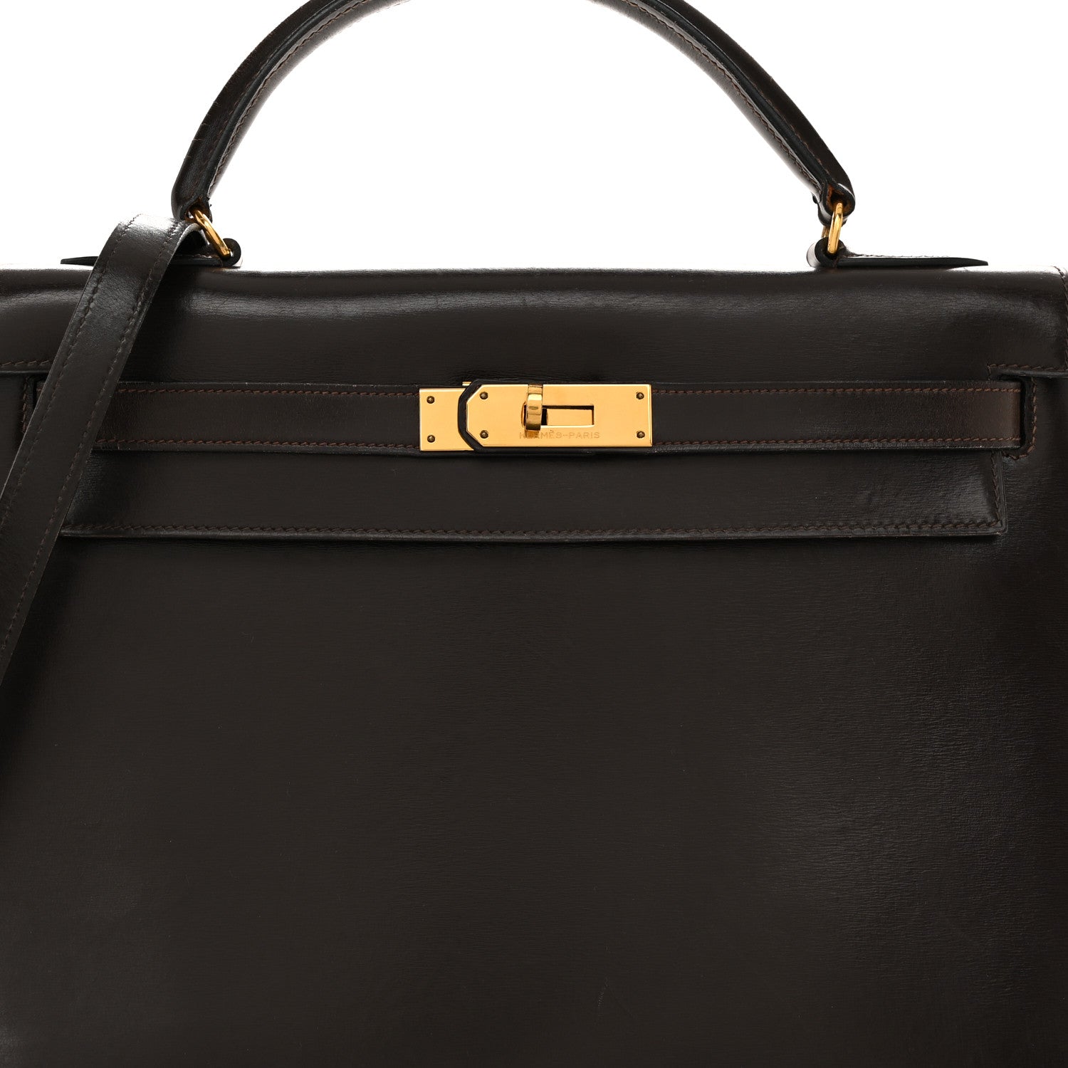 Hermes Box Kelly Sellier 32 Chocolate 10 of 17