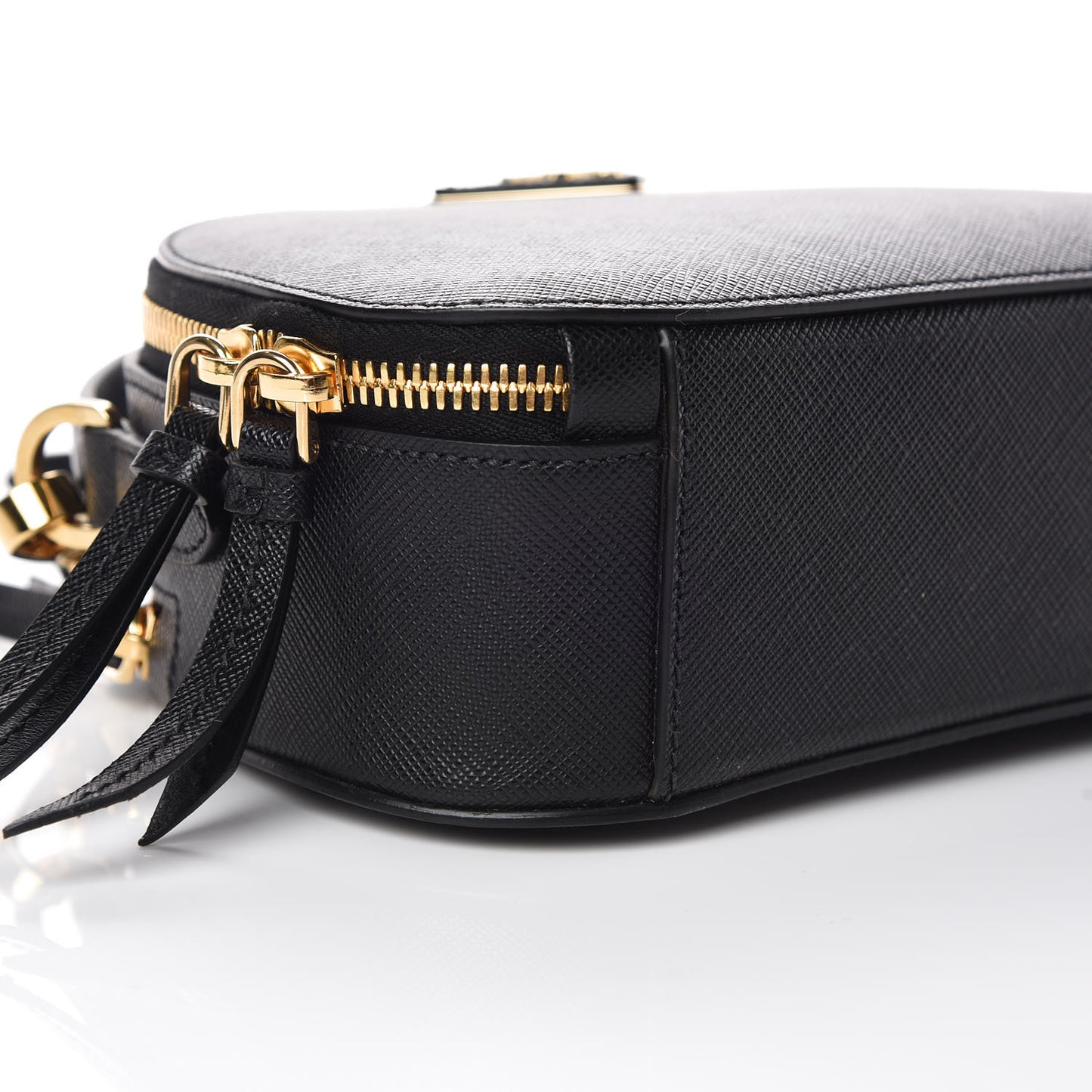 Saffiano Lux Odette Crossbody Black