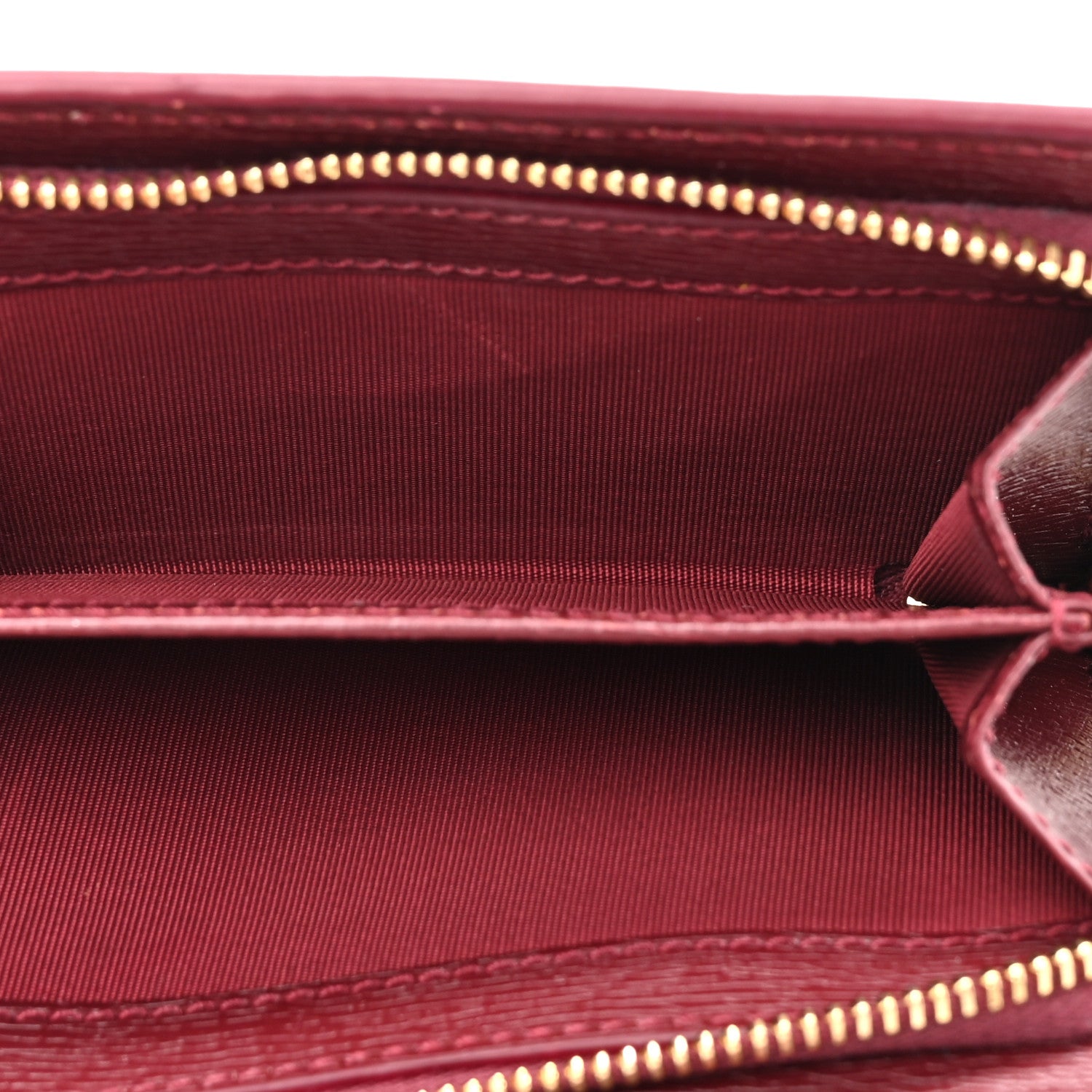 Gucci Calfskin Script Card Case Wallet Rosso Ancora Red 7 of 14