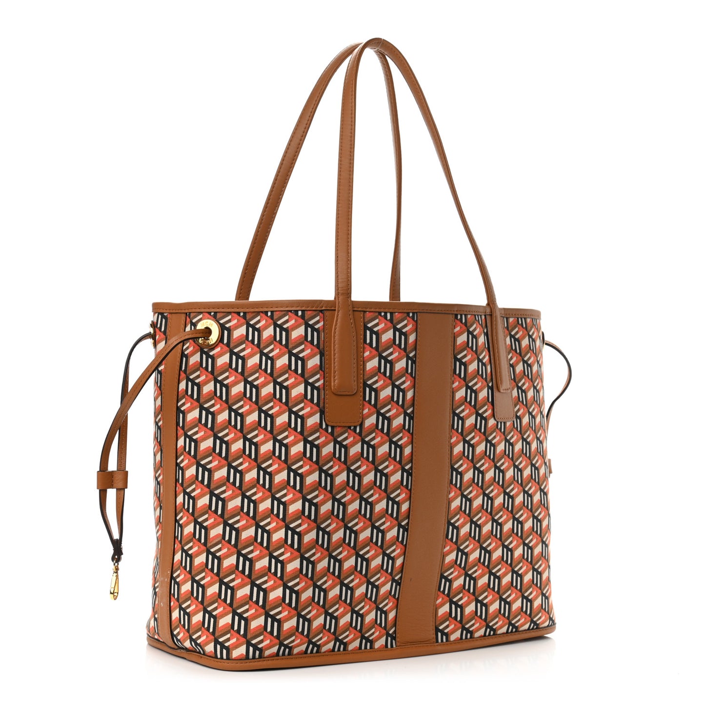 Visetos Large Liz Reversible Shopper Tote Cognac