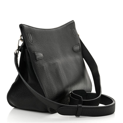 Hermes Taurillon Clemence Jypsiere 28 Black 3 of 13