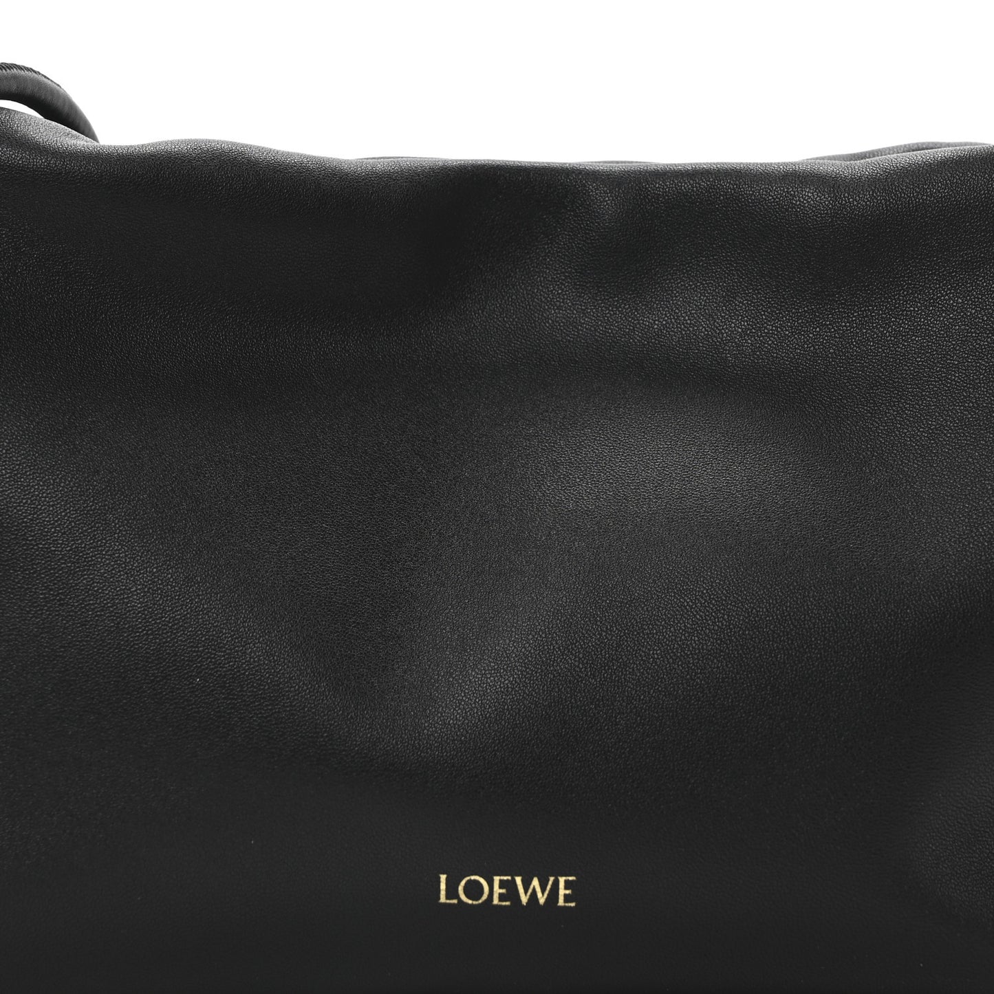 Mellow Nappa Medium Donut Chain Flamenco Knot Clutch Black