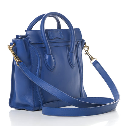 Celine Smooth Calfskin Nano Luggage Royal Blue 3 of 14