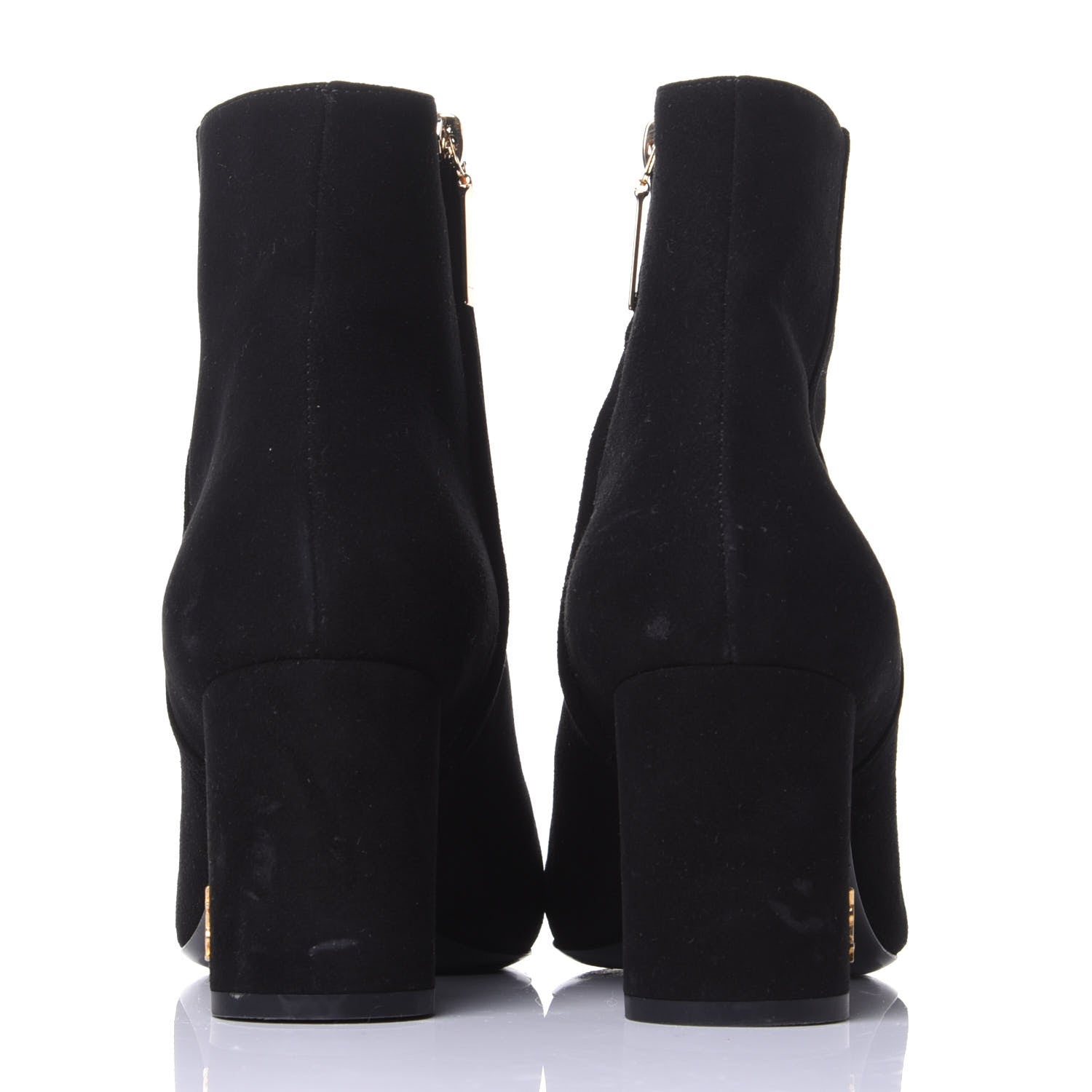 Saint Laurent Kid Scamosciato Loulou 70 Ankle Zip Boot 39 Black 6 of 11