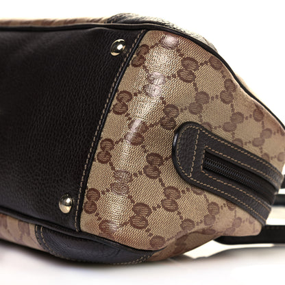 Gucci Crystal Monogram Web Princy Boston Brown 8 of 11