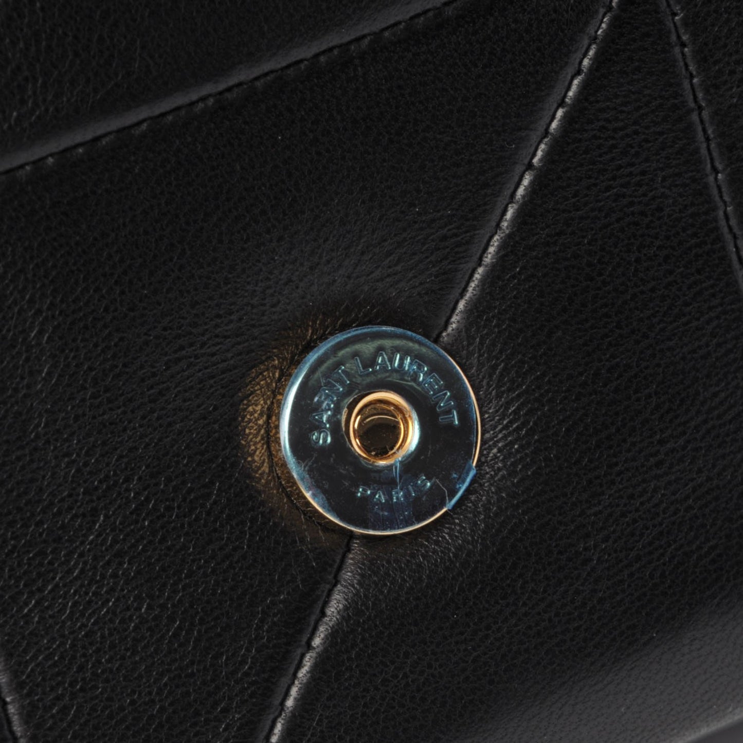 Lambskin Patchwork Monogram Small Jamie Black