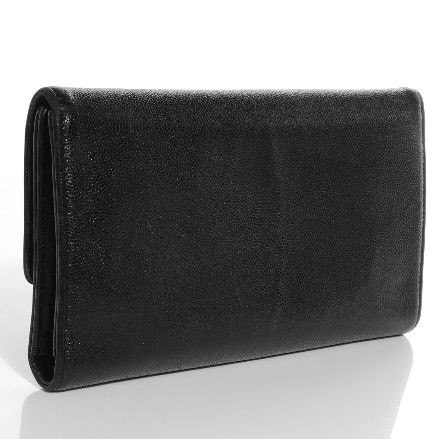 Chanel Caviar CC Large Flap Wallet Black 3 of 8