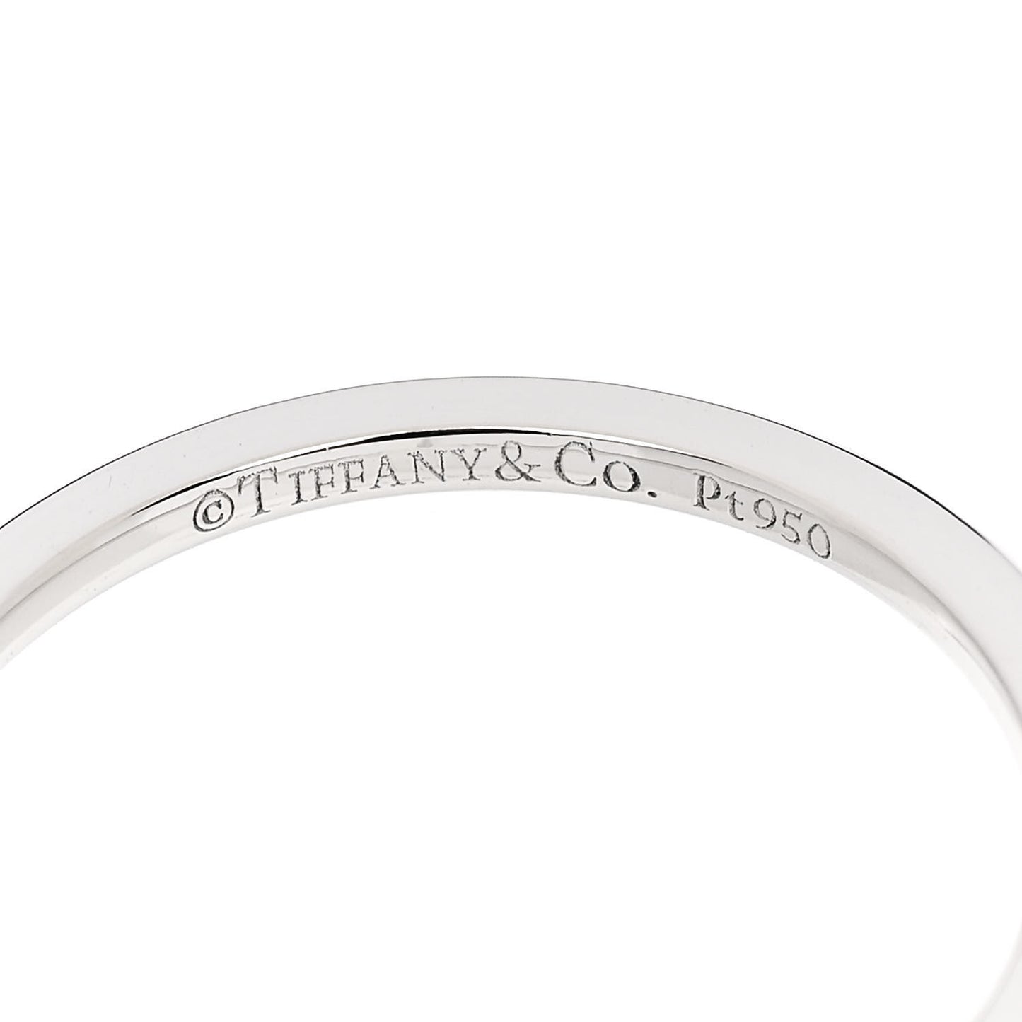 Platinum 1.5mm True Band Ring 54 7