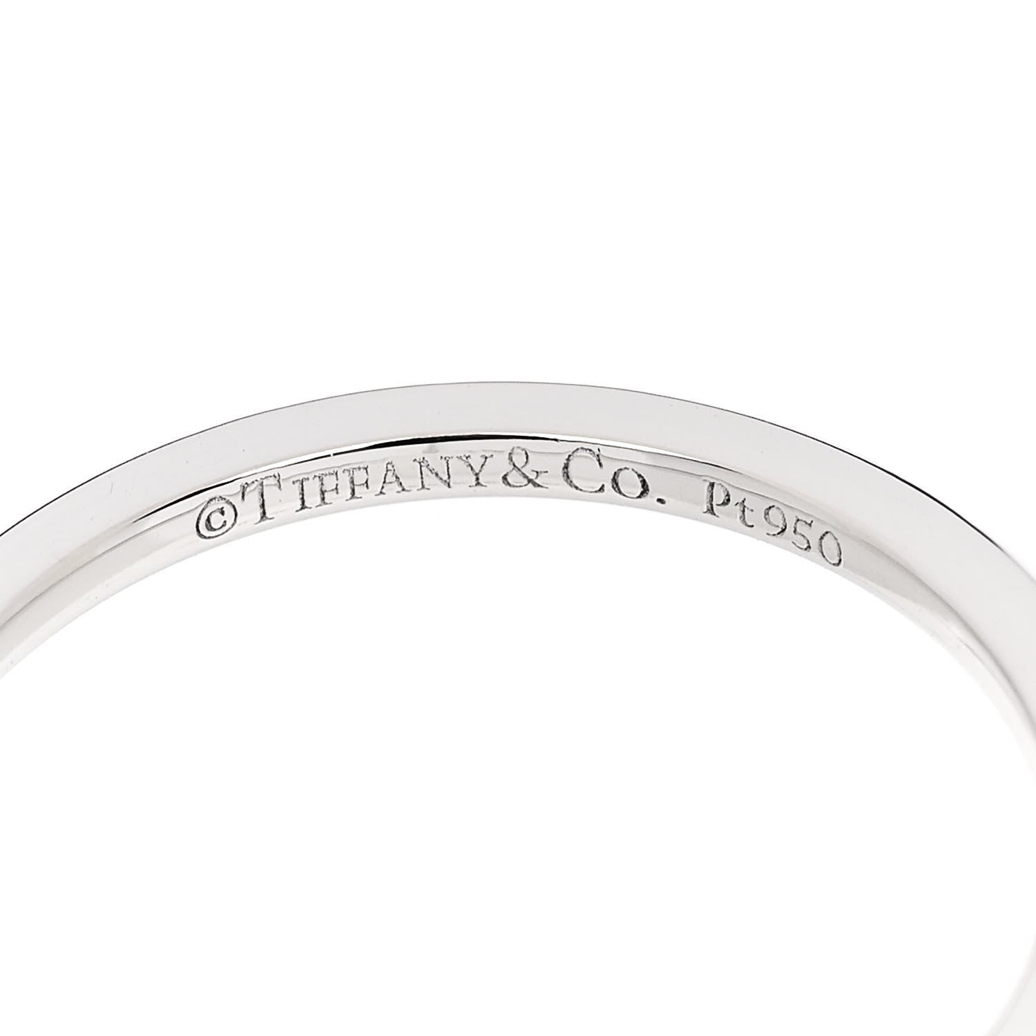 Tiffany Platinum 1.5mm True Band Ring 54 7 4 of 5