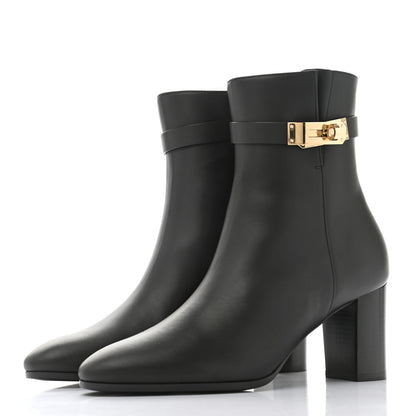 Hermes Calfskin Saint Germain Ankle Boots 38 Black 3 of 9