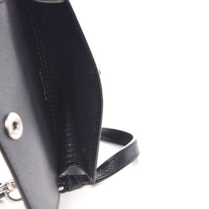 Prada Saffiano Racing Logo Patch Mini Bag Black 5 of 7