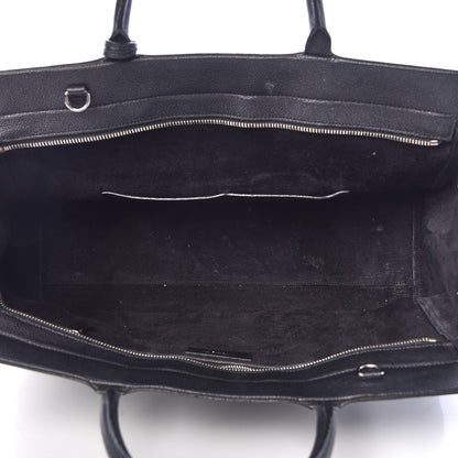 Saint Laurent Grained Calfskin Medium Rive Gauche Cabas Black 5 of 22