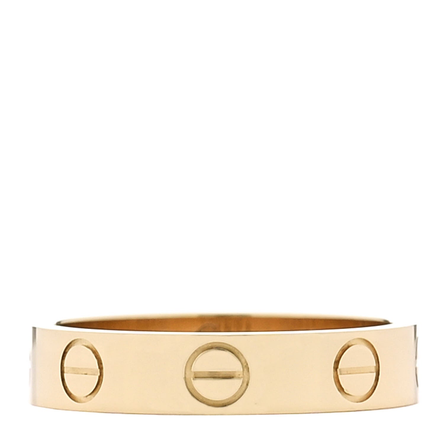Cartier 18K Yellow Gold 3.5mm LOVE Wedding Band Ring 48 4.5 1 of 4