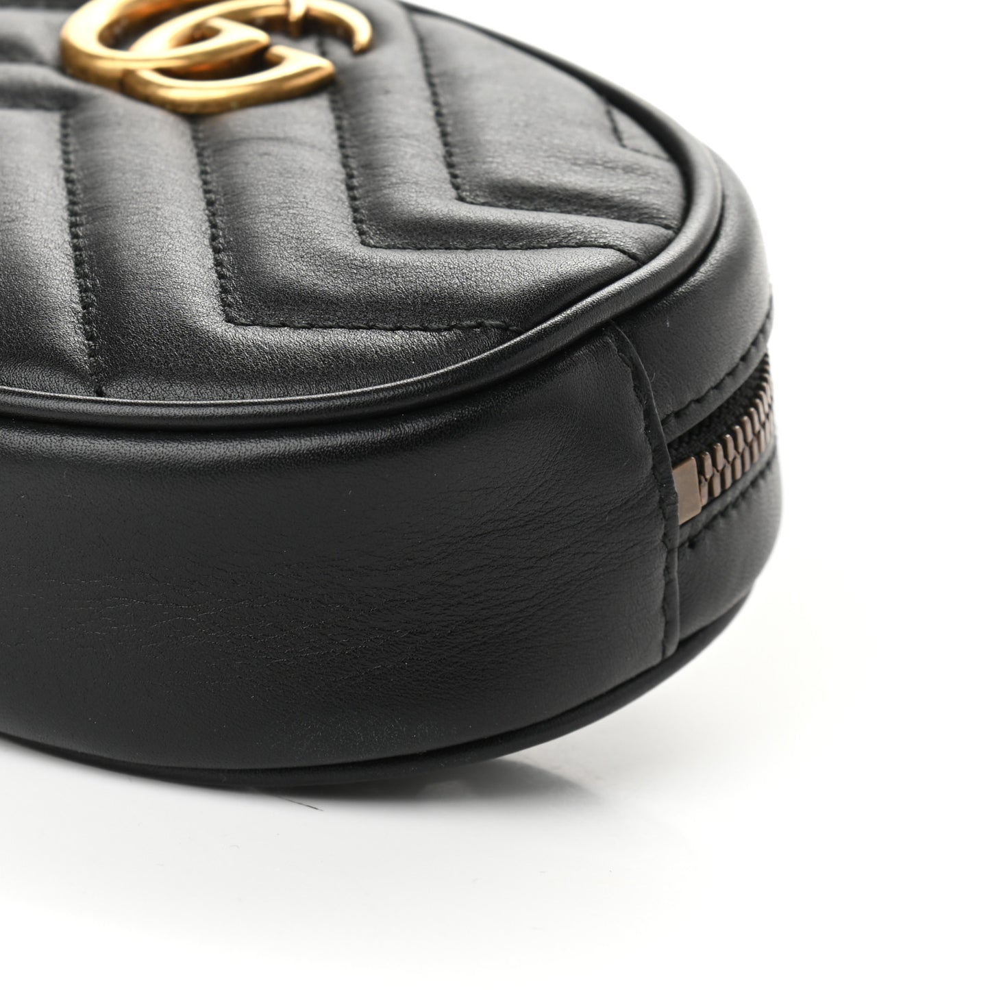 Calfskin Matelasse GG Marmont Belt Bag 85 34 Black