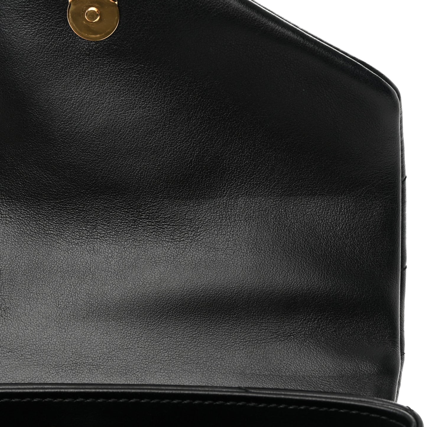 Calfskin Y Quilted Monogram Toy Loulou Crossbody Bag Black