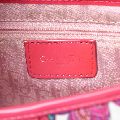 Christian Dior Canvas Floral Saddle Bag Multicolor 6 of 11