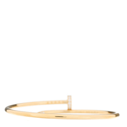 Cartier 18K Yellow Gold Diamond Small Juste Un Clou Bracelet 15 2 of 4