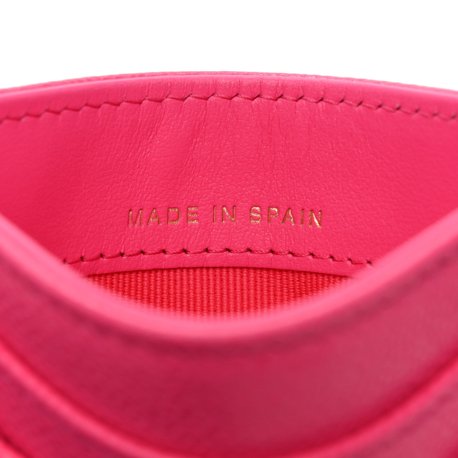 Chanel Caviar Quilted Card Holder Fuchsia 7 of 9