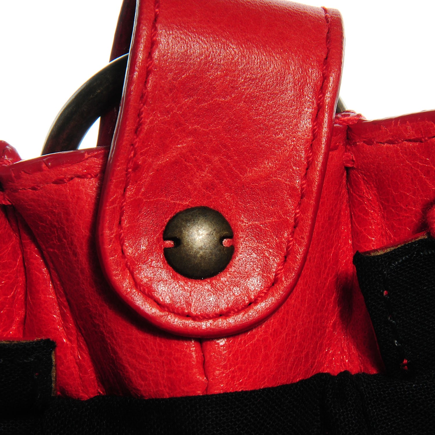 Balenciaga Agneau Shoulder Bag Vermillion 11 of 11