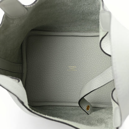 Hermes Taurillon Clemence Picotin Lock 18 PM Gris Neve 5 of 12