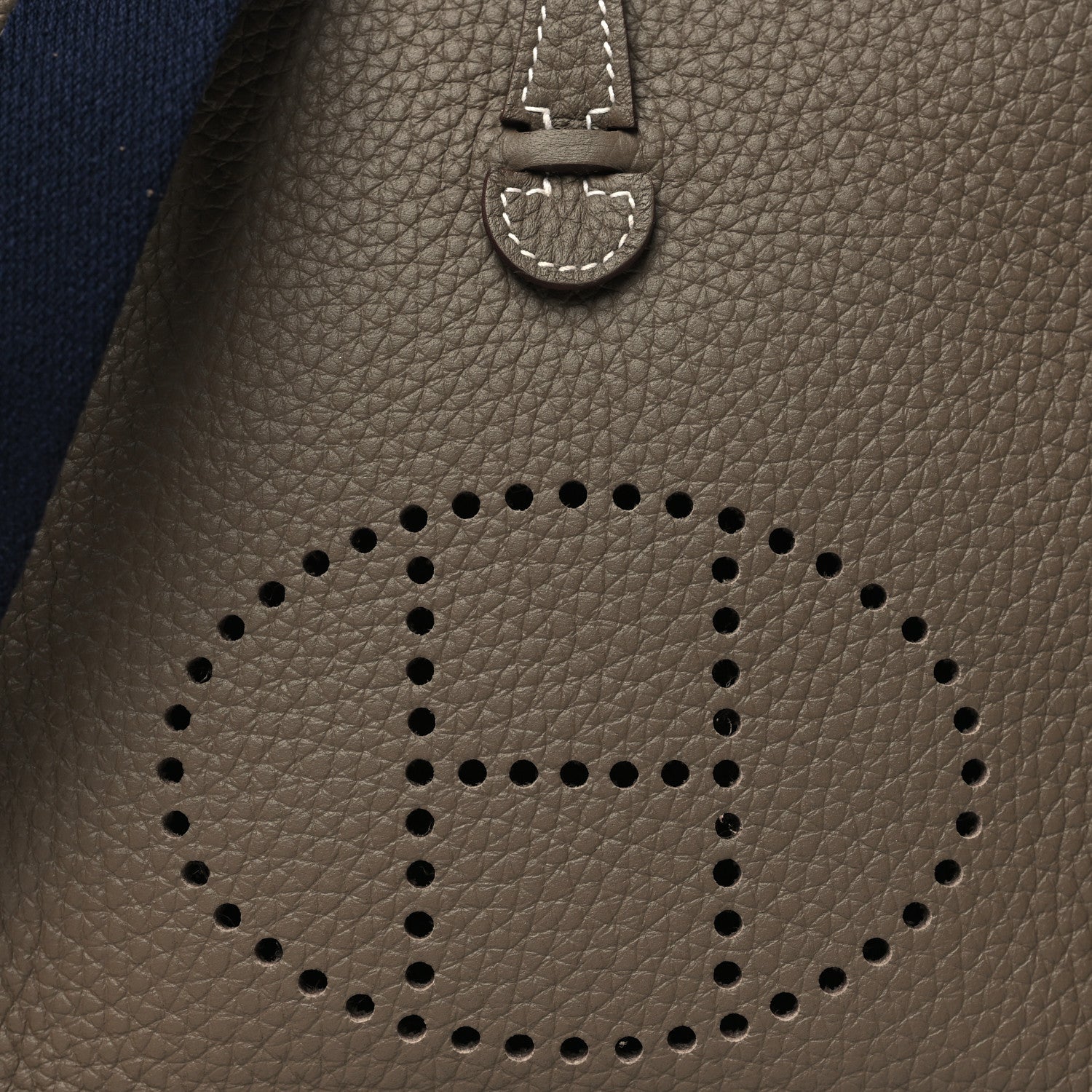 Hermes Taurillon Clemence Amazone Evelyne TPM Etoupe Bleu Indigo 8 of 11
