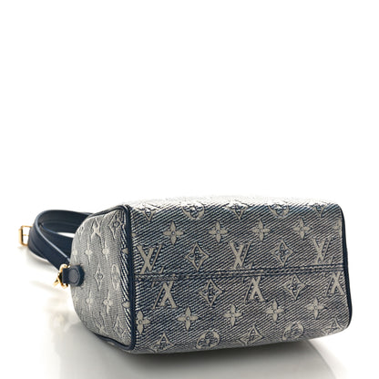Louis Vuitton Monoglam Speedy Bandouliere 20 Blue 4 of 8