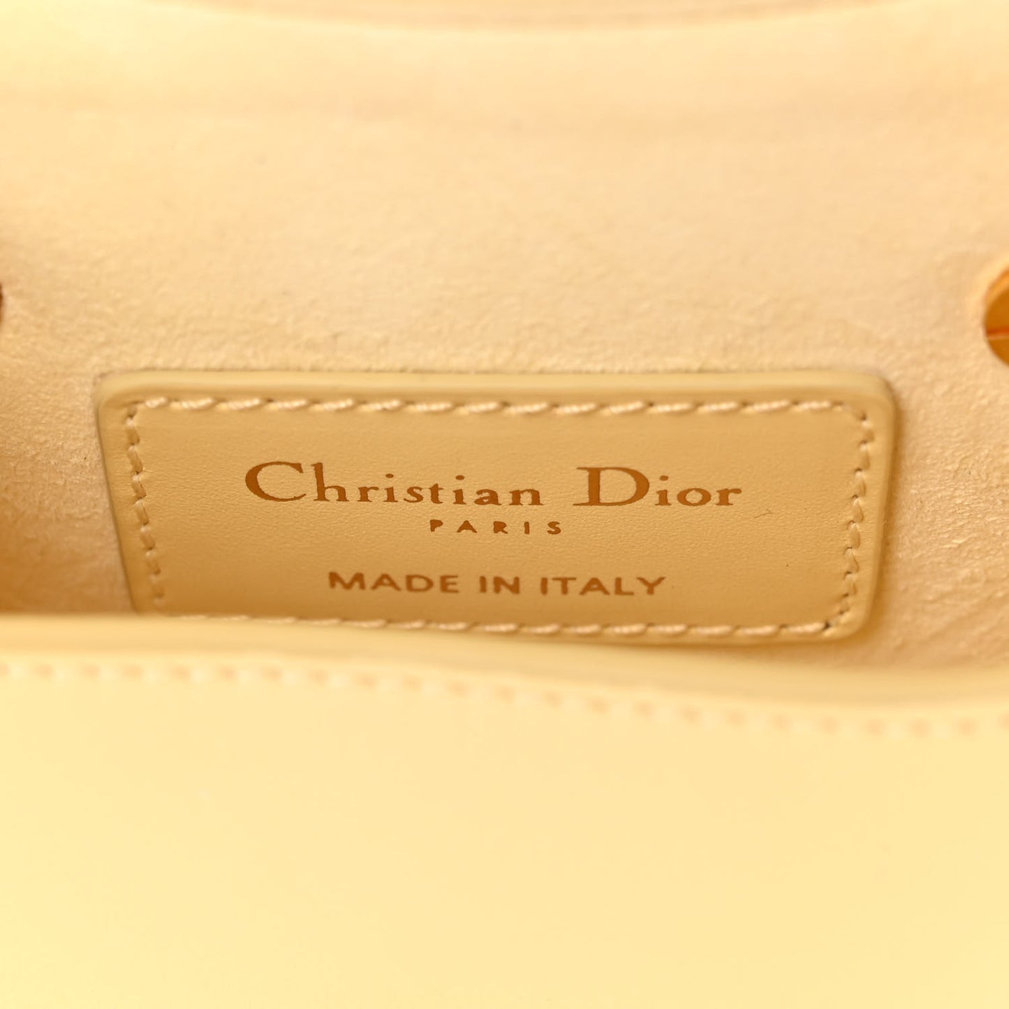 Box Calfskin Micro Bobby Flap Pale Yellow