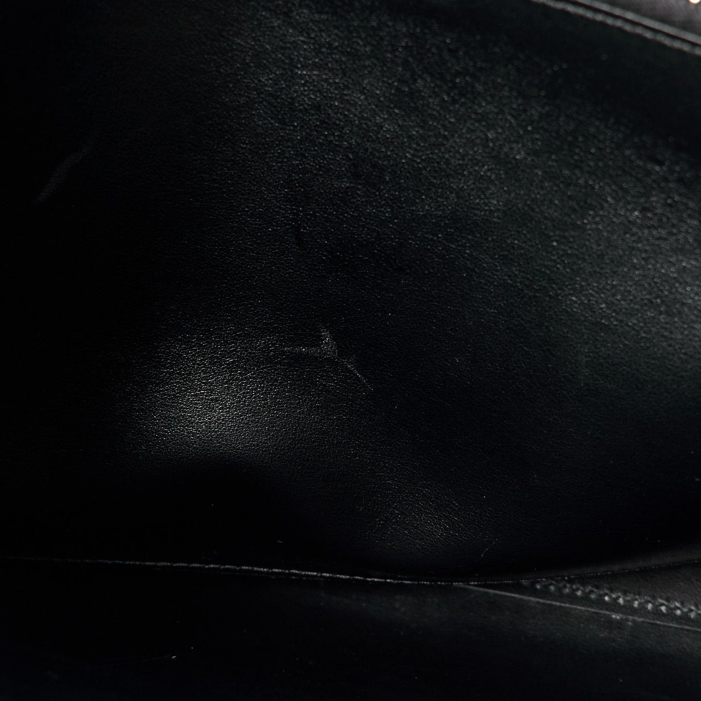 Calfskin Crocodile Embossed Baby Sac De Jour Black